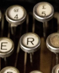 Typewriter Image – R Rebecca Vogen